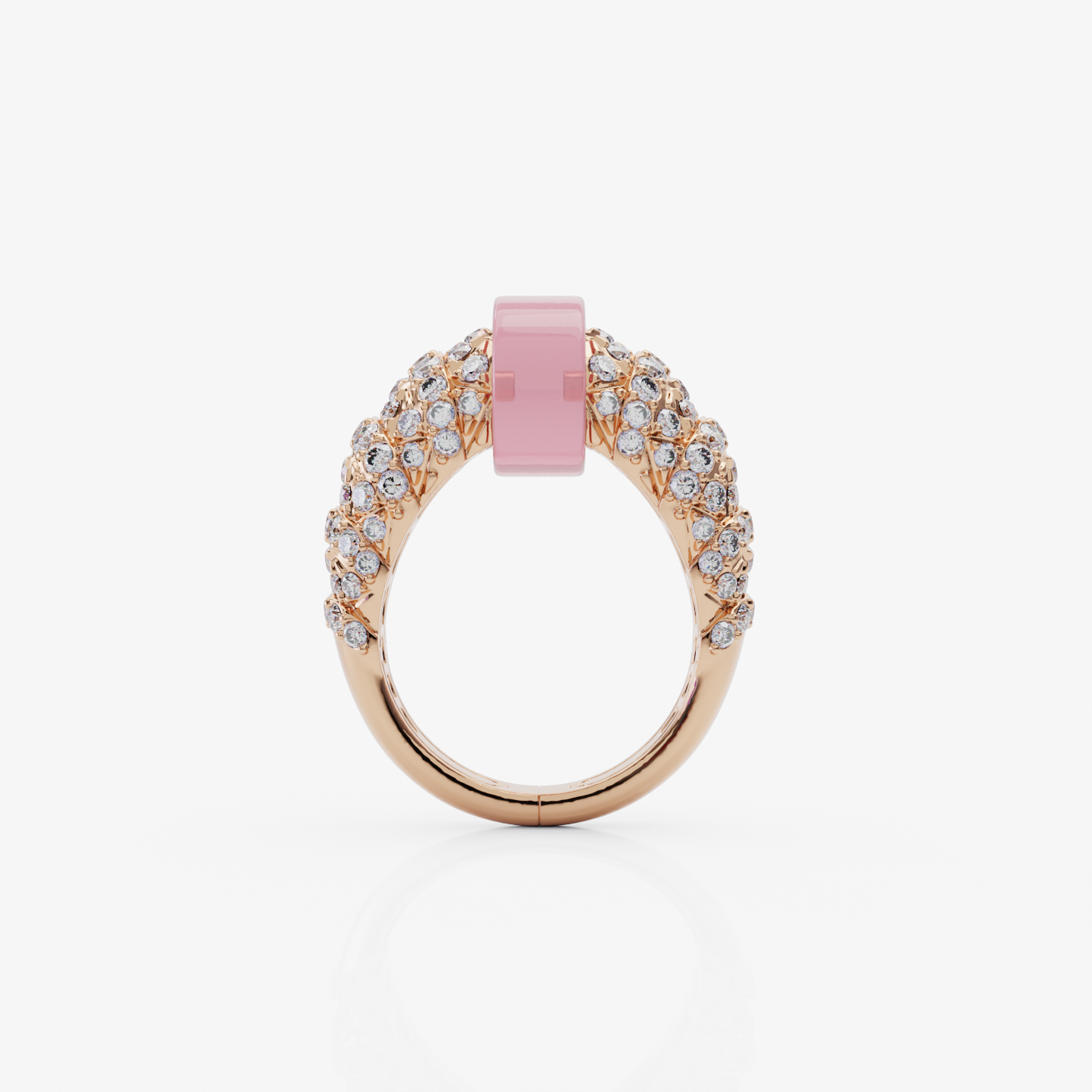 Rose Quartz Delight Ring