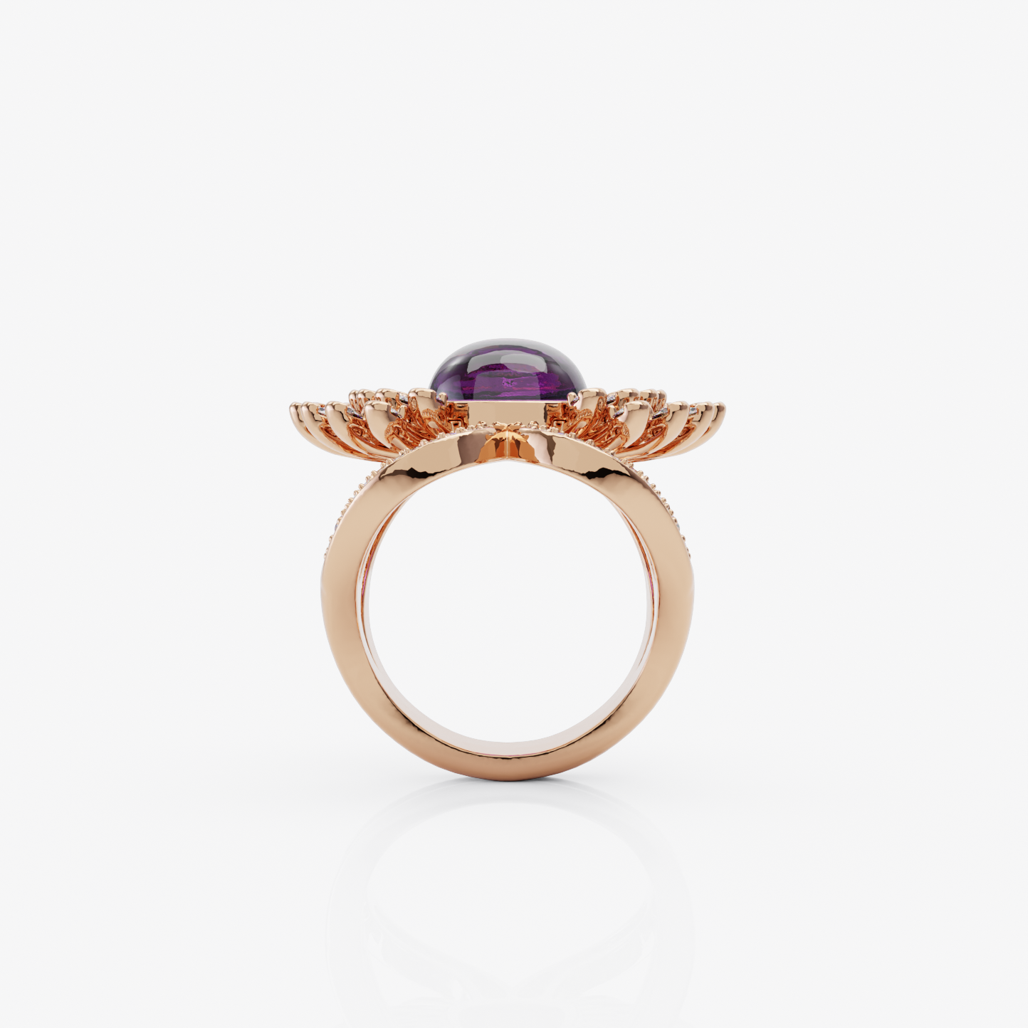 Floral Elegance in Amethyst