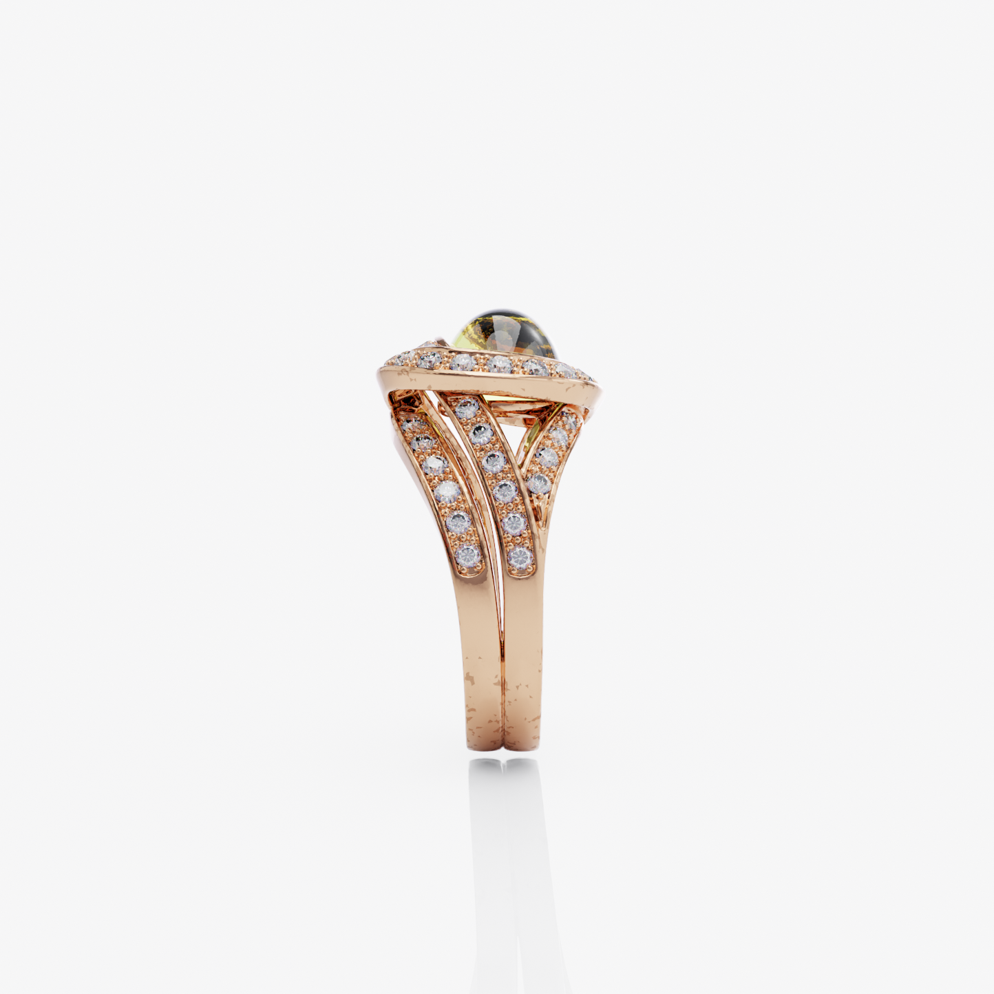Lemon Quartz Elegance Ring