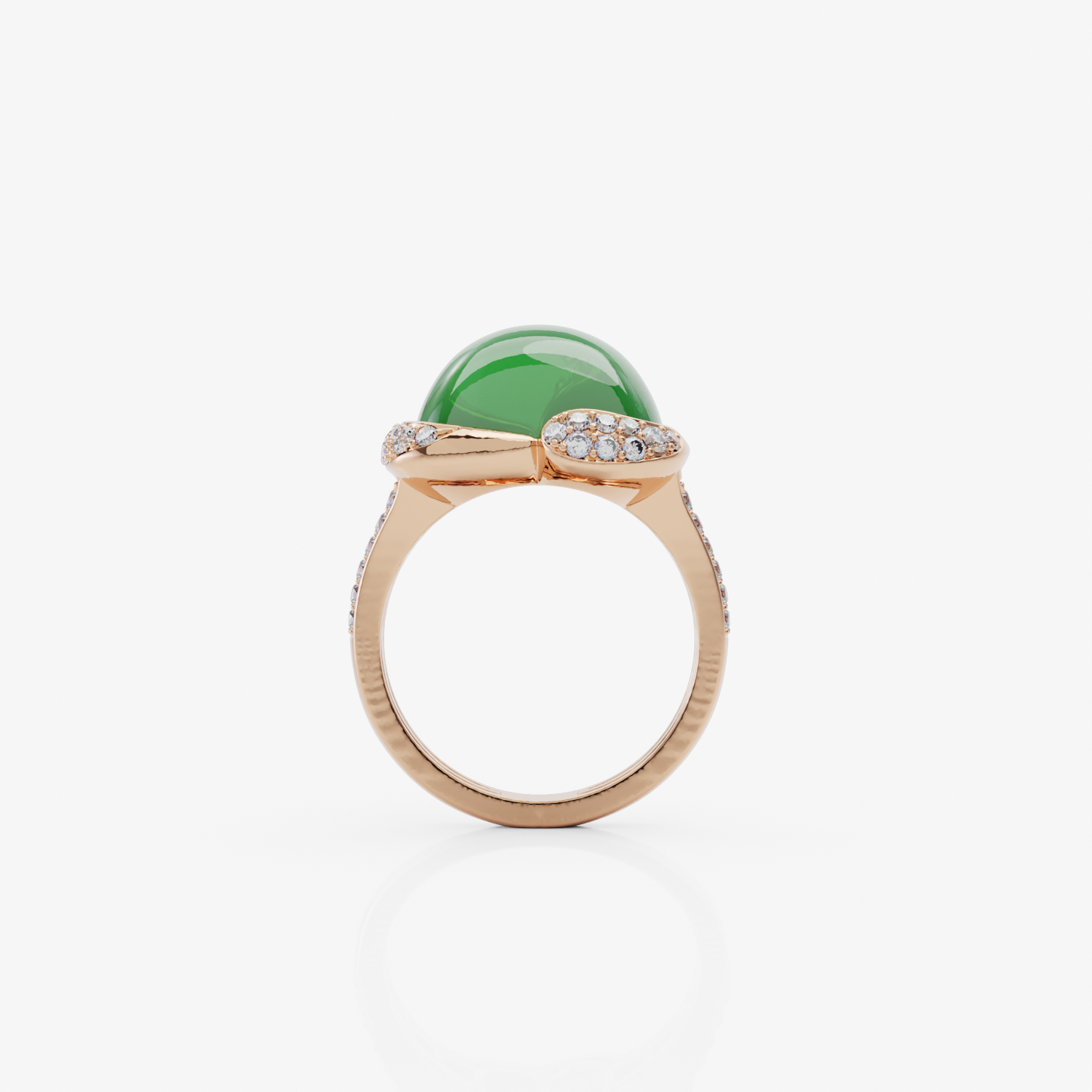 Green Chalcedony Elegance Ring