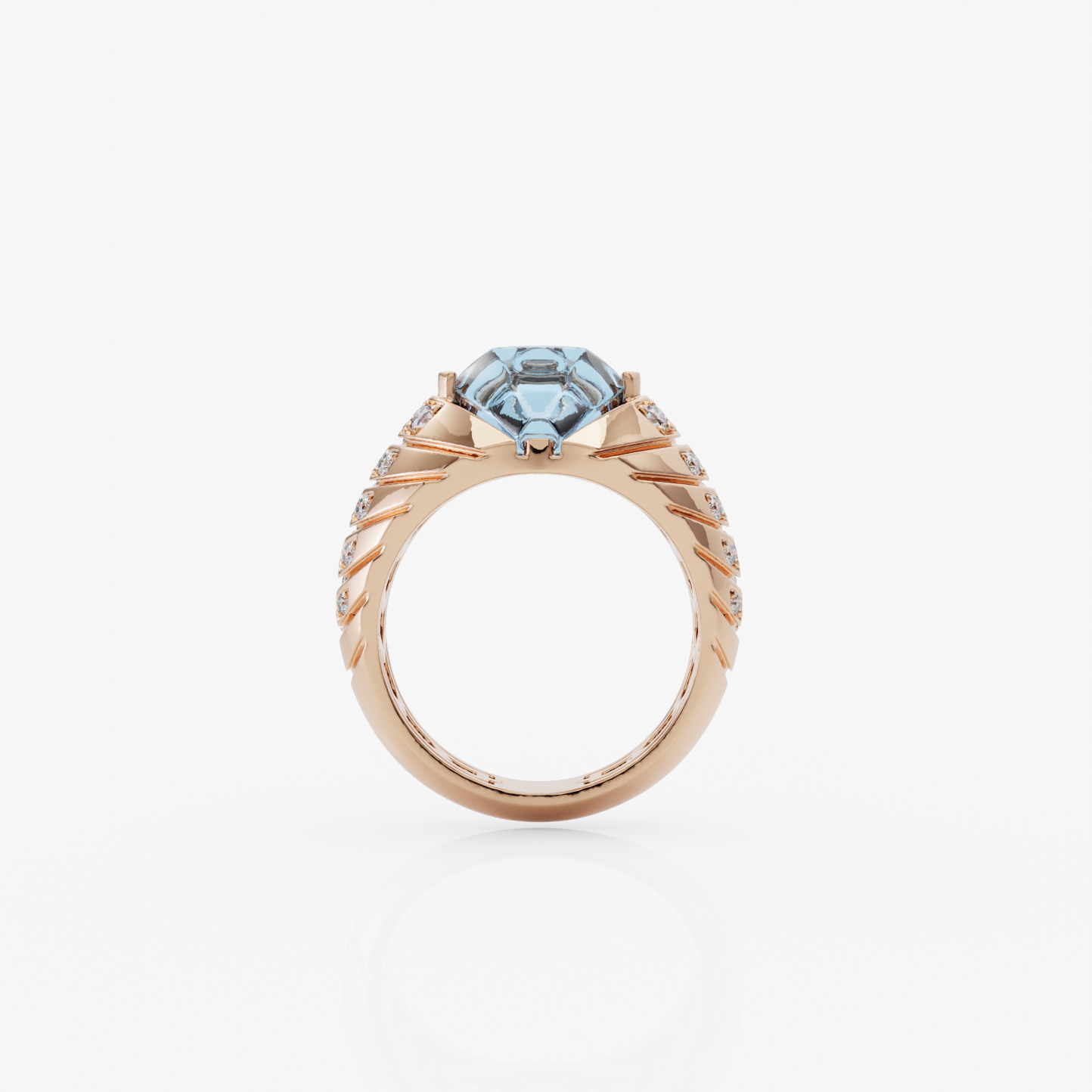 Celestial Blue Topaz Ring