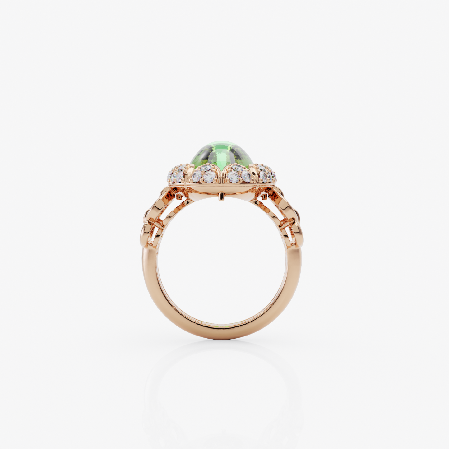 Lush Green Sapphire Ring