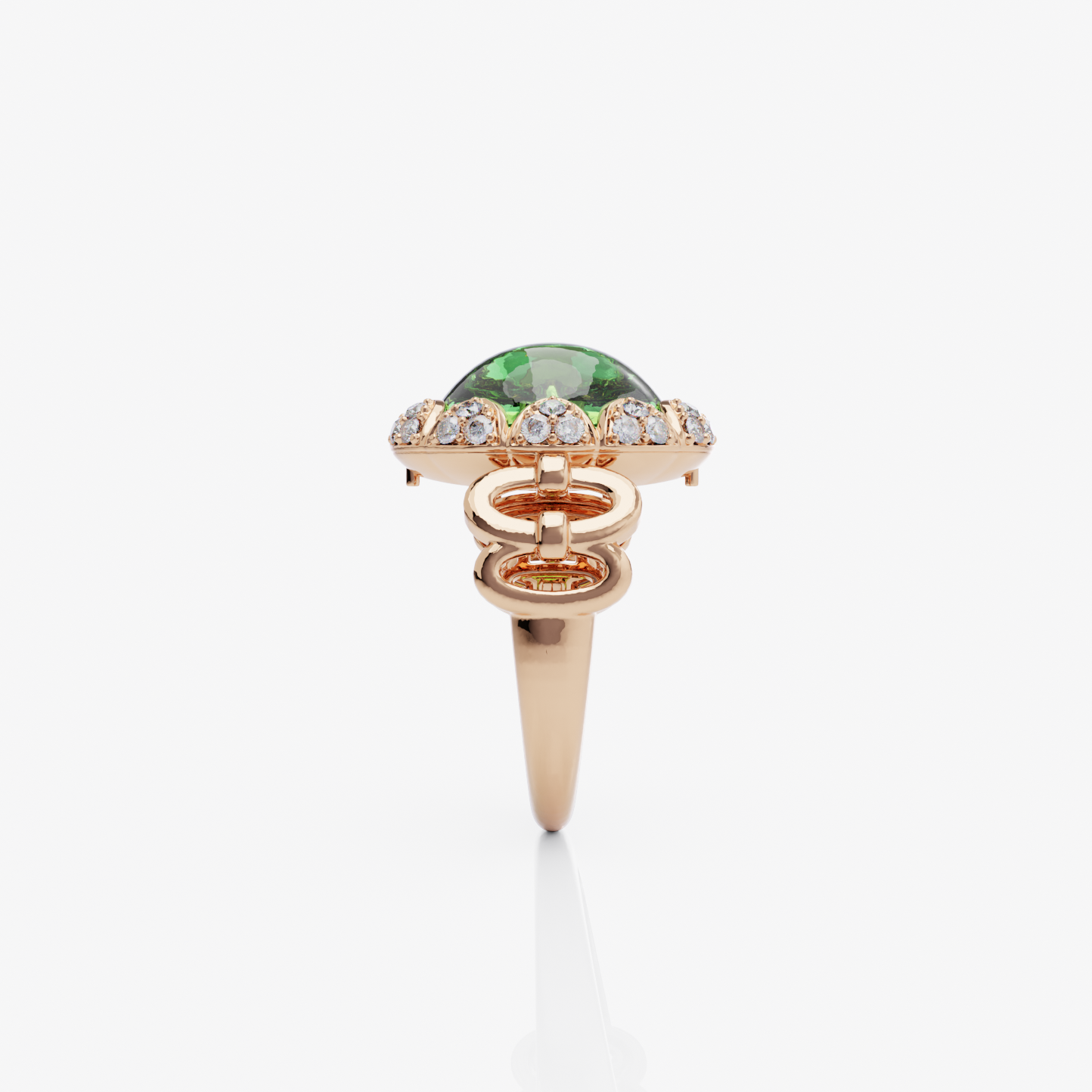 Lush Green Sapphire Ring