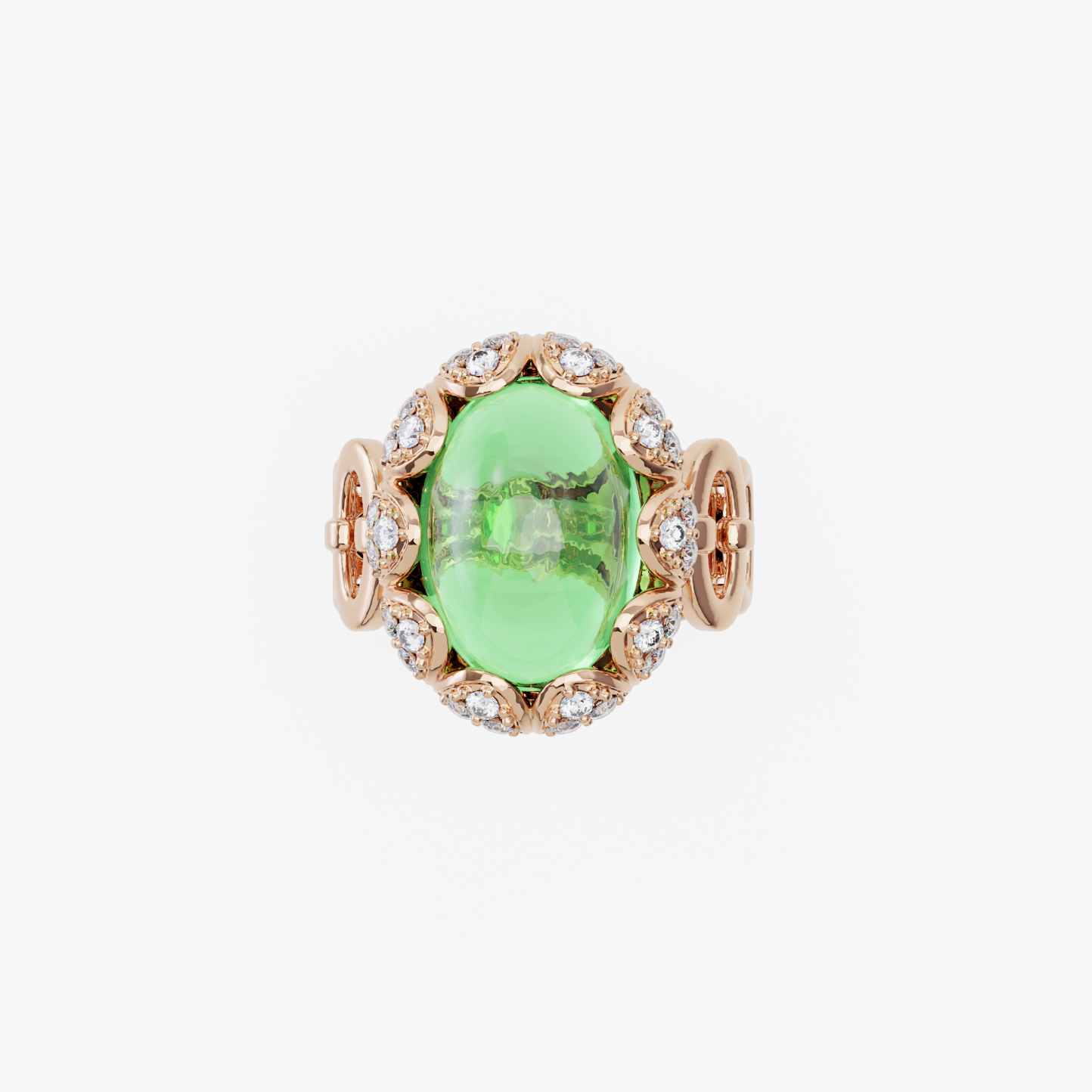 Lush Green Sapphire Ring