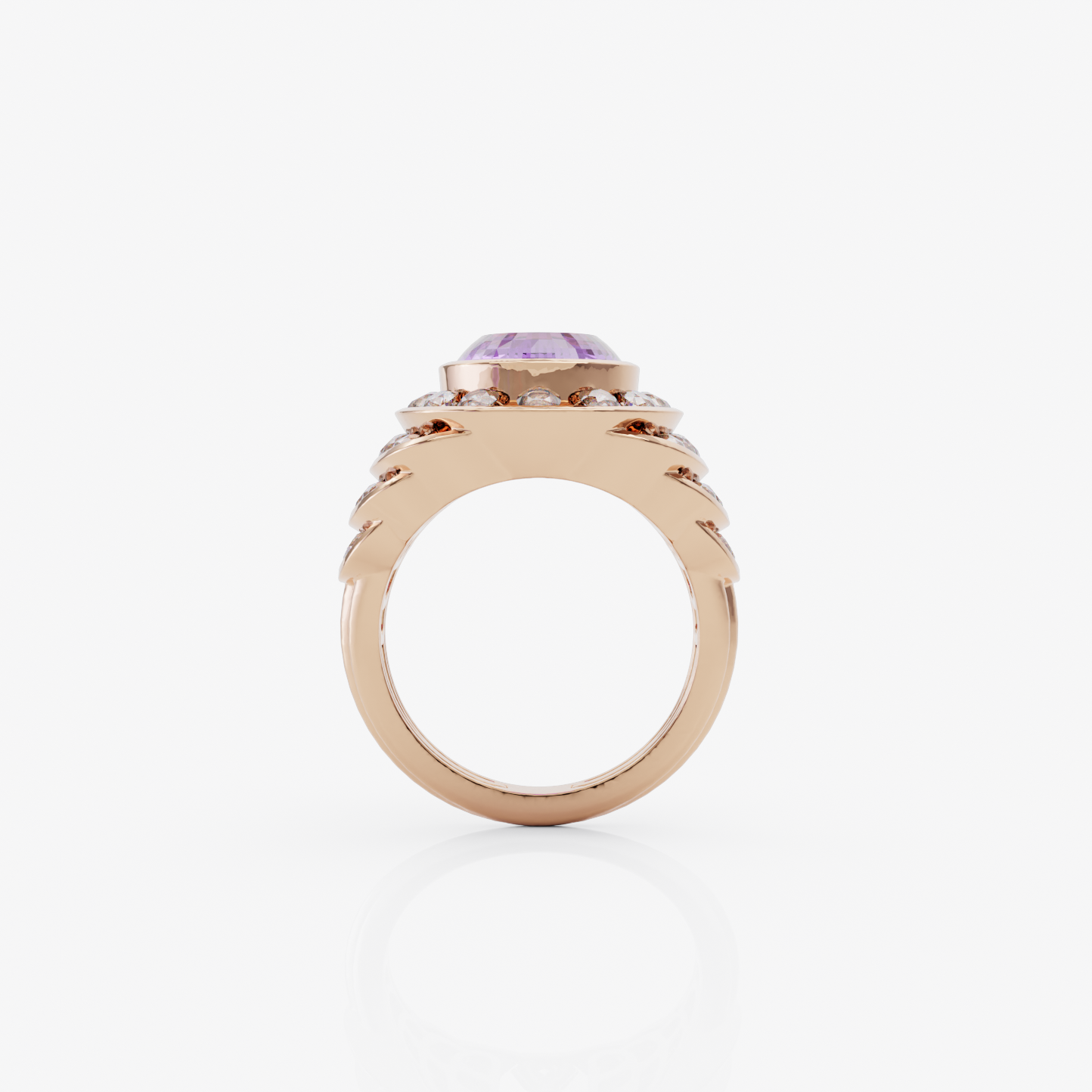 Amethyst Cascade Ring