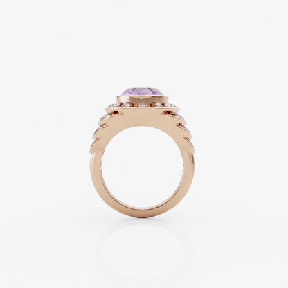 Amethyst Cascade Ring