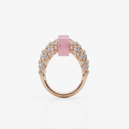 Rose Quartz Delight Ring