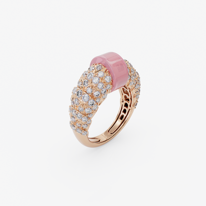 Rose Quartz Delight Ring