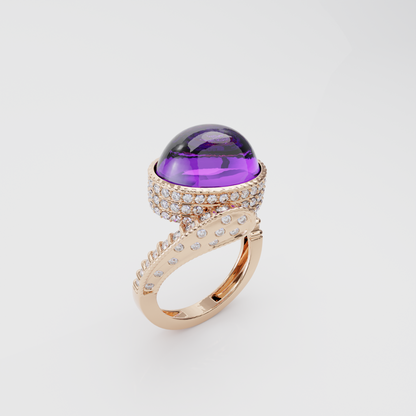 Amethyst Sunrise Ring