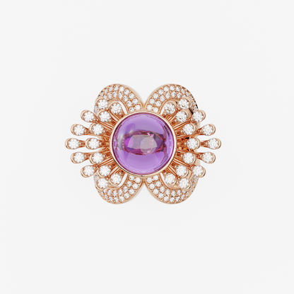 Floral Elegance in Amethyst