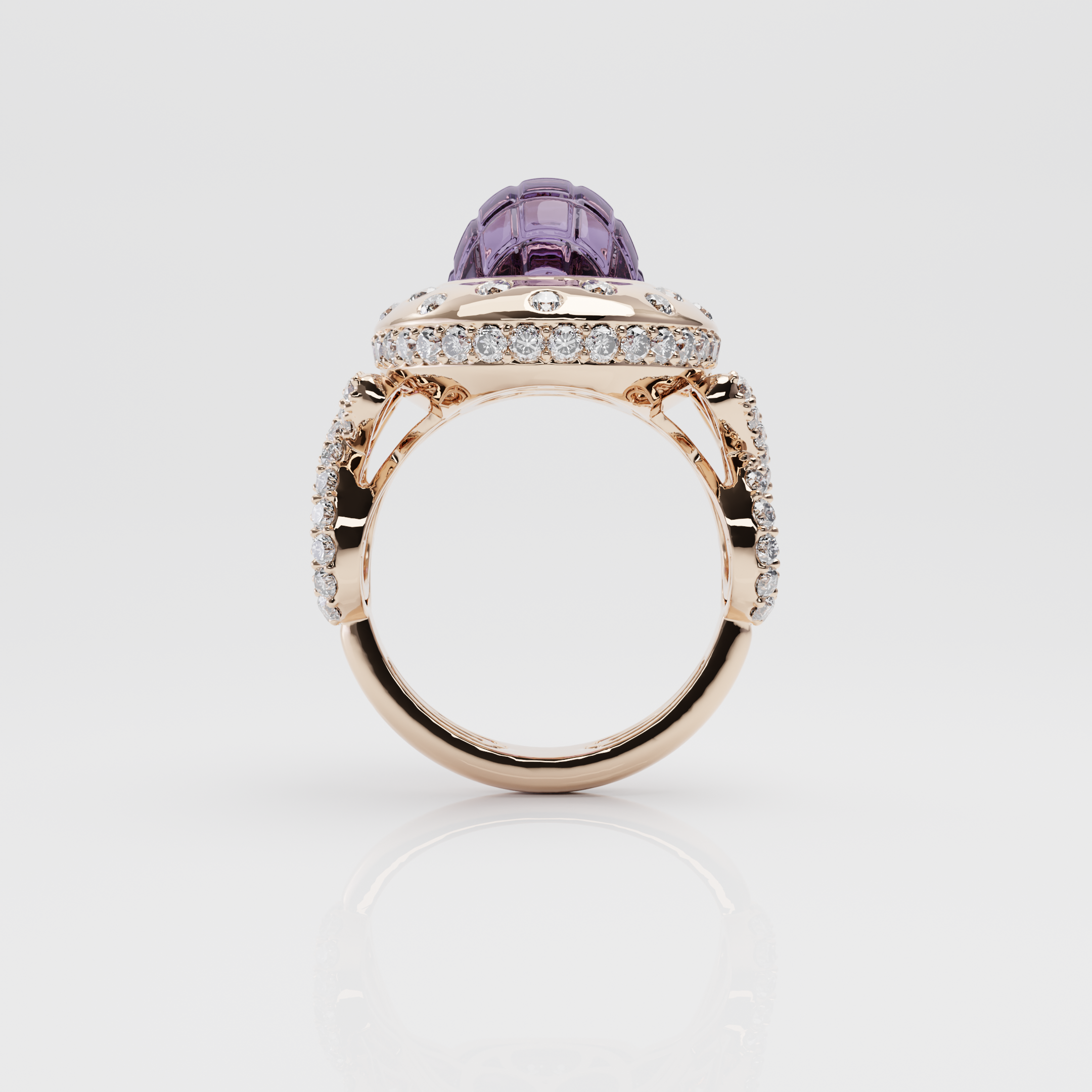 Amethyst Infinity Ring