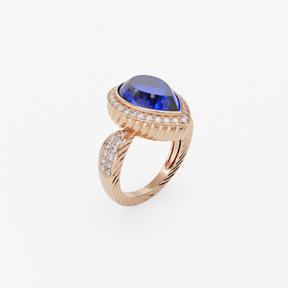 Blue Sapphire Elegance Ring