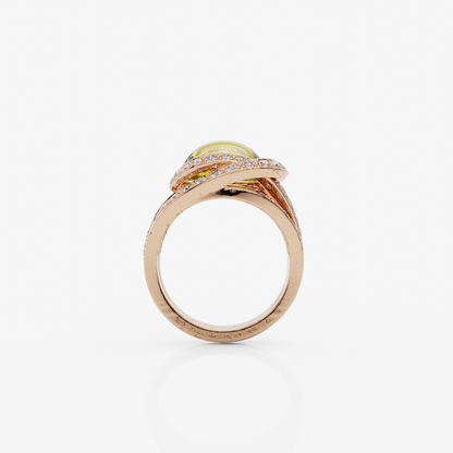 Lemon Quartz Elegance Ring