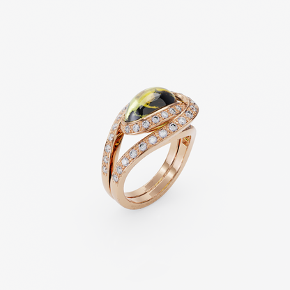 Lemon Quartz Elegance Ring