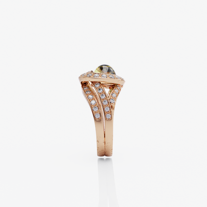 Lemon Quartz Elegance Ring