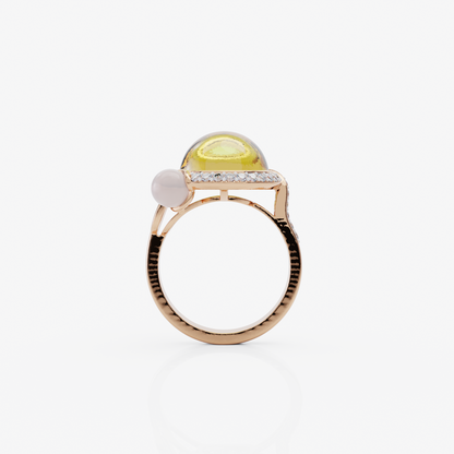 Lemon Quartz Delight Ring