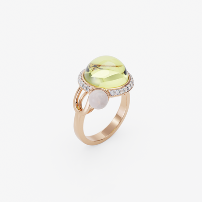 Lemon Quartz Delight Ring