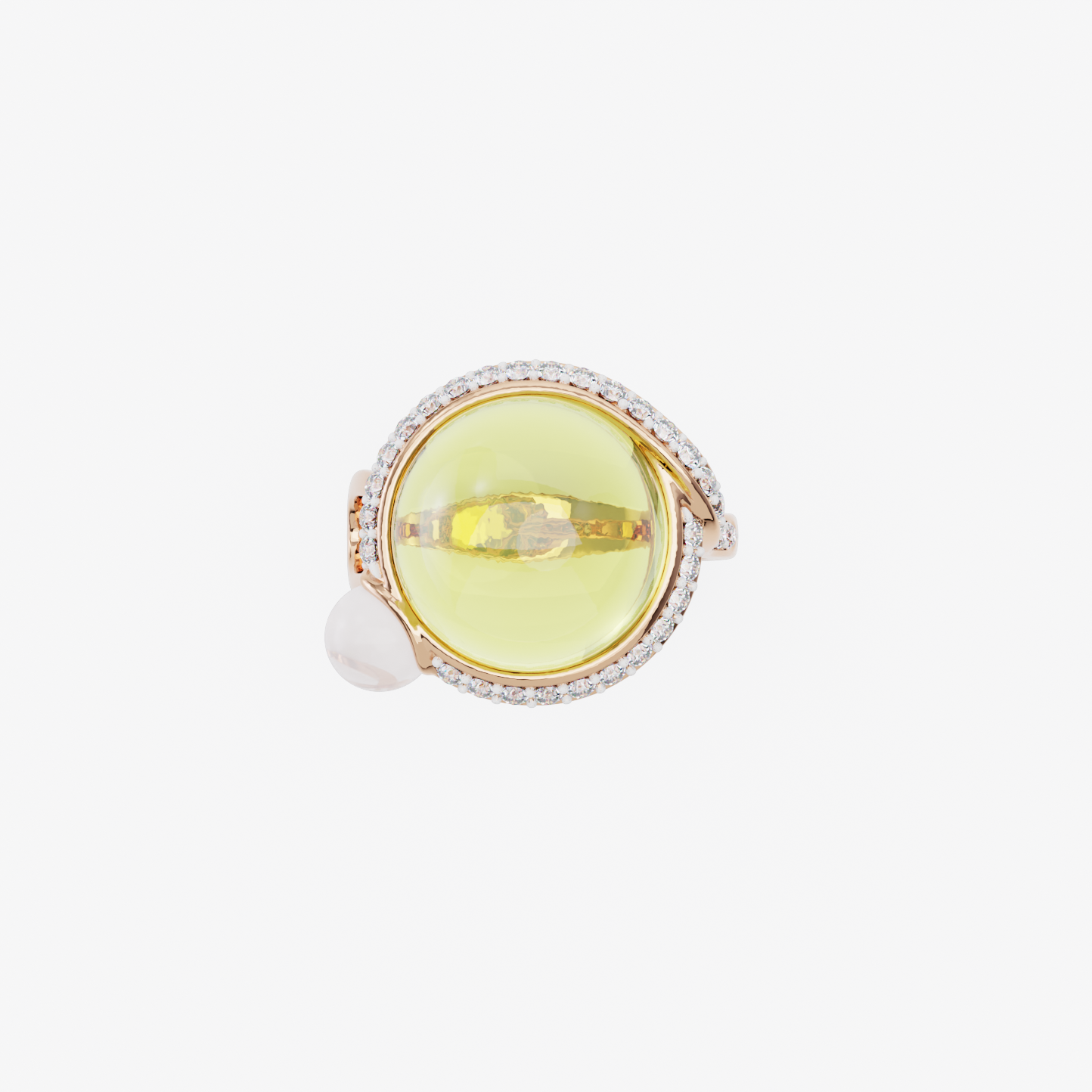 Lemon Quartz Delight Ring