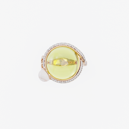 Lemon Quartz Delight Ring