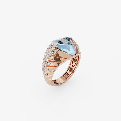 Celestial Blue Topaz Ring