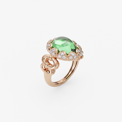 Lush Green Sapphire Ring