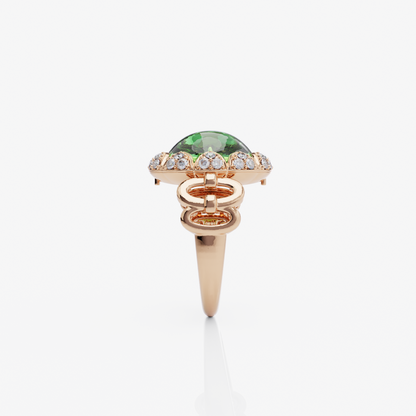 Lush Green Sapphire Ring