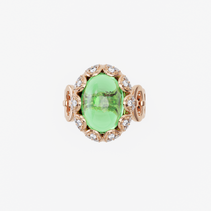 Lush Green Sapphire Ring