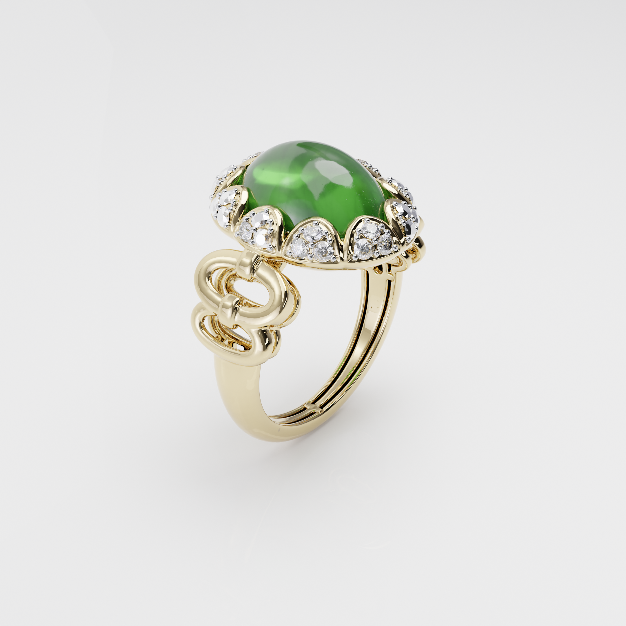 Lush Green Sapphire Ring