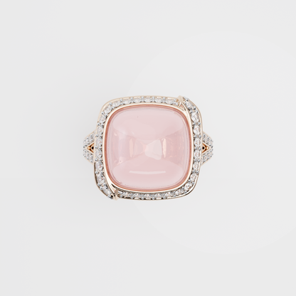 Blush Quartz Embrace Ring