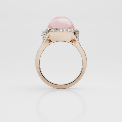 Blush Quartz Embrace Ring