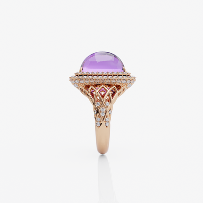 Majestic Amethyst Crown Ring